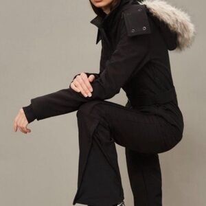 Topshop Sno Snowsuit Ski Suit Winter Jumpsuit One Piece Long Sleeve NO HOOD